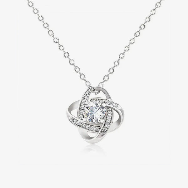 For Daughter - Love From Dad Love Knot Necklace