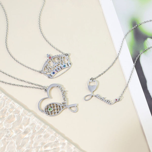Custom necklaces in a variety of creative shapes