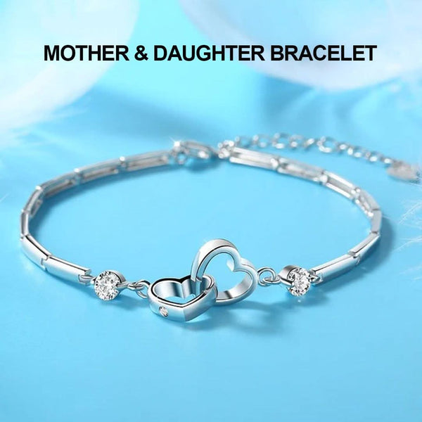 Mother & Daughter Hearts Bracelet - Attracting The Eyes And Pairing Hearts | Low Stock