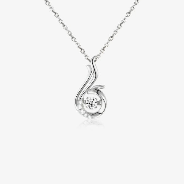 S925 Phoenix Dancing Necklace